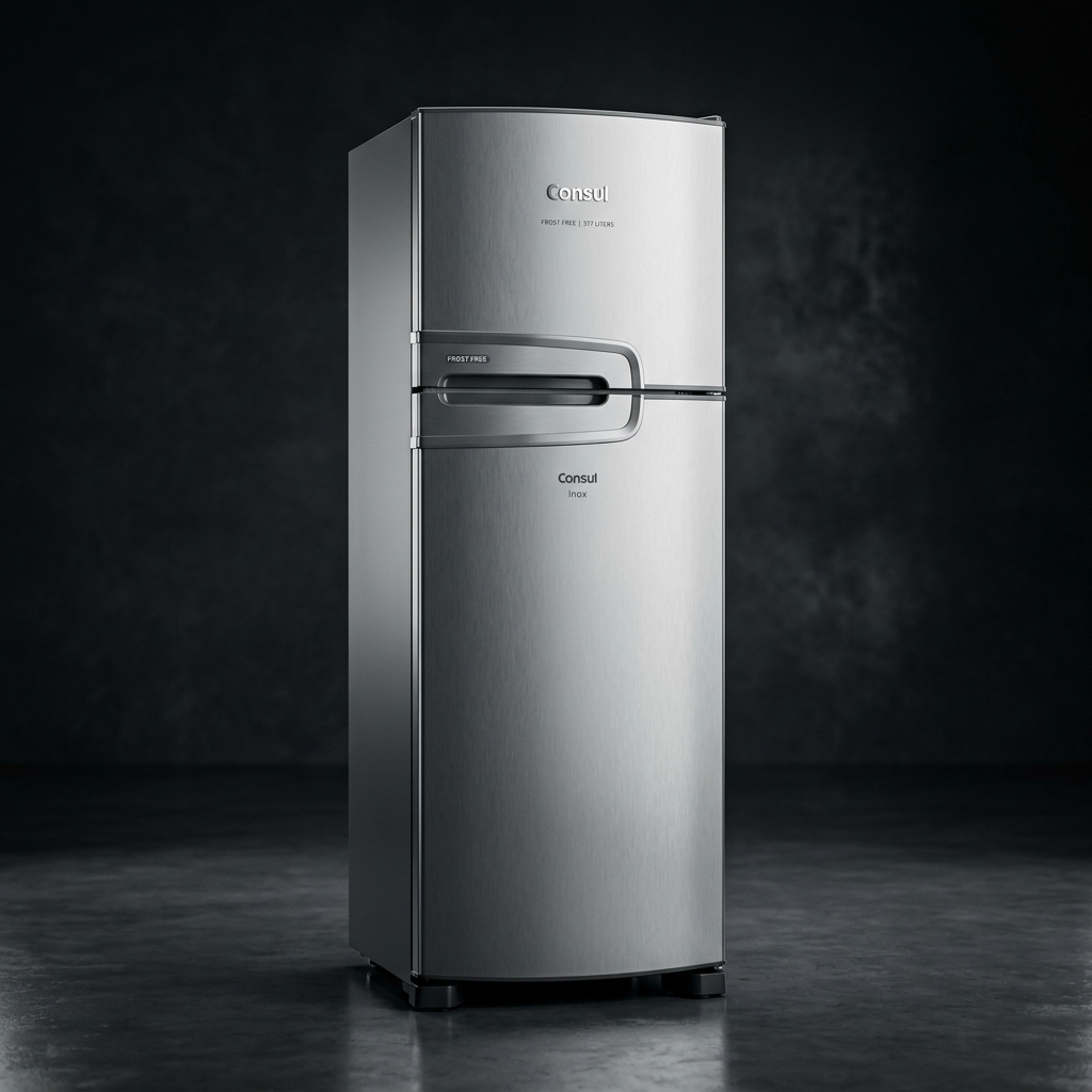 Geladeira Consul Frost Free Duplex CRM44MK 377L Inox